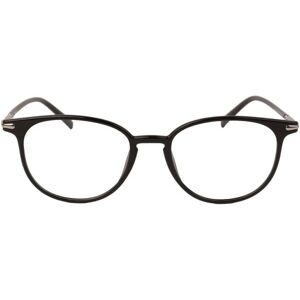 eyerim collection Izar Shiny Solid Black Screen Glasses - ONE SIZE (49)