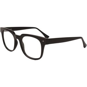 Hydra Shiny Solid Black Screen Glasses - ONE SIZE (50)